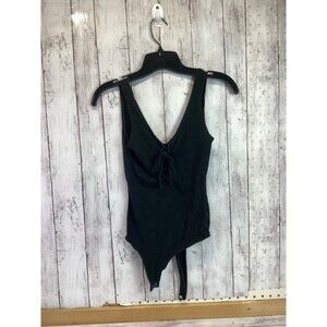 Tomato girl PS Basics Bikini Womens Black Ribbed Bodysuit XS